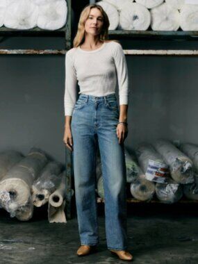 Imogene + Willie Catherine Jeans washed natural indigo - Made in USA